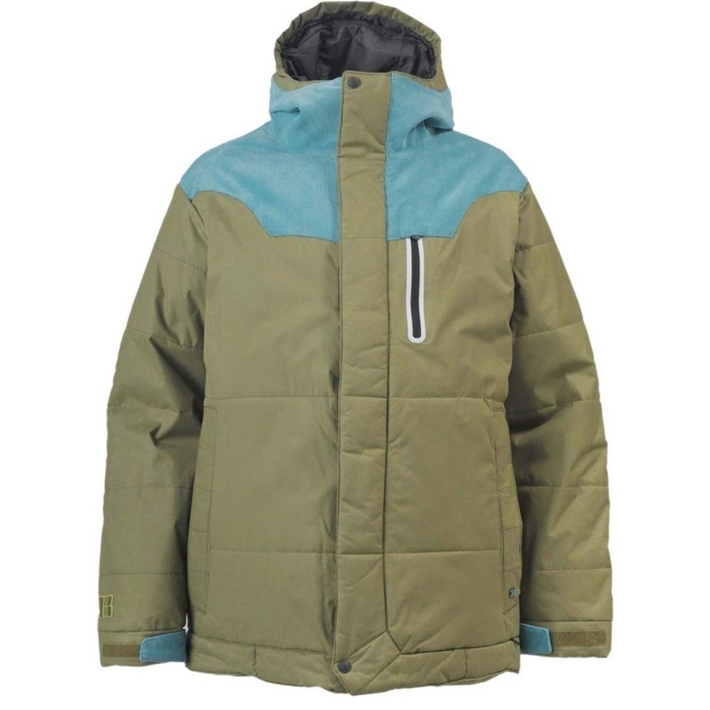 ❤️BURTON - Men’s Green with Blue Corduroy Trim Durban Jacket - XL
